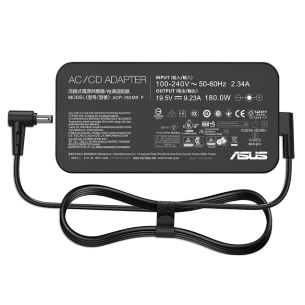 Chargeur ordinateur portable ASUS 19.5V 9.23A 180W 5.5×2.5 mm AS195V923A5525 Chargeur ordinateur portable ASUS 19.5V 9.23A 180W 5.5×2.5 mm AS195V923A5525