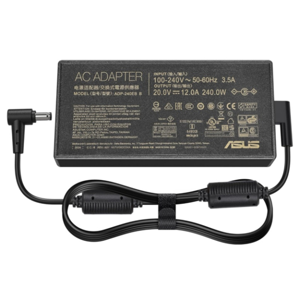 Chargeur ordinateur portable ASUS 20V 12A 240W 6.0×3.7 mm AS20V12A6037 Chargeur ordinateur portable ASUS 20V 12A 240W 6.0×3.7 mm AS20V12A6037
