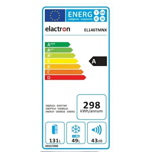 Réfrigérateur 2 portes ELACTRON EL-146TMNX-180L (No frost) Réfrigérateur 2 portes ELACTRON EL-146TMNX-180L (No frost)