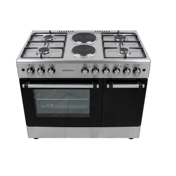 Cuisinière mixte Elactron F9S42G-IX 6 feux (4 feux à gaz & 2 foyers électriques ) Cuisinière mixte Elactron F9S42G-IX 6 feux (4 feux à gaz & 2 foyers électriques )