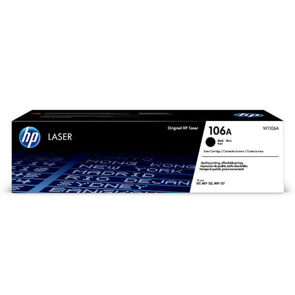 Toner HP 106A W1106A Noir Original Toner HP 106A W1106A Noir Original