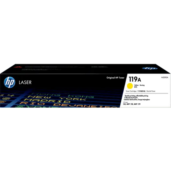 Toner HP 119A W2092A Jaune Original Toner HP 119A W2092A Jaune Original
