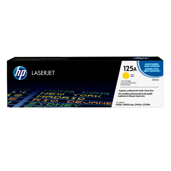 Toner HP 125A CB542A Jaune Original Toner HP 125A CB542A Jaune Original