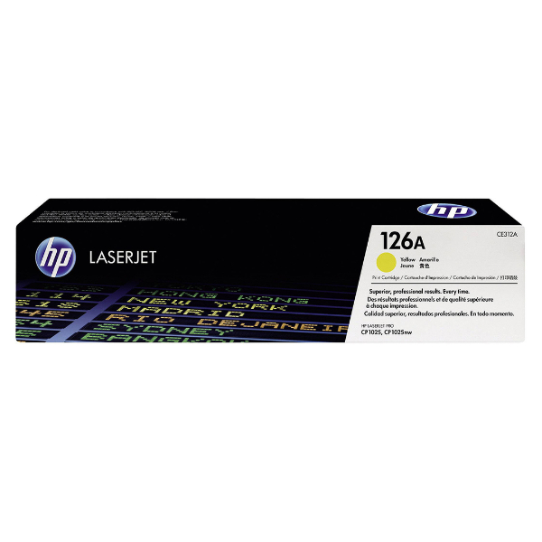 Toner HP 126A CE312A Jaune Original Toner HP 126A CE312A Jaune Original
