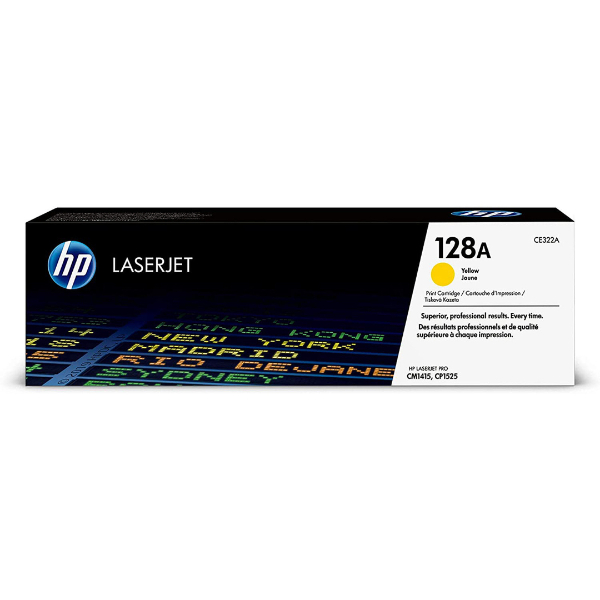 Toner HP 128A CE322A Jaune Original Toner HP 128A CE322A Jaune Original