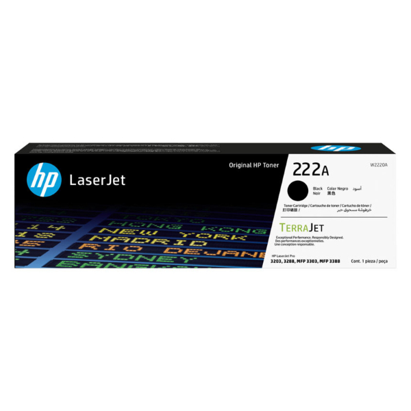 Toner HP 222A W2220A Noir Original Toner HP 222A W2220A Noir Original