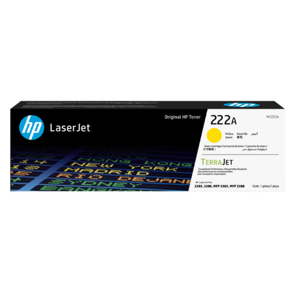 Toner HP 222A W2222A Jaune Original Toner HP 222A W2222A Jaune Original