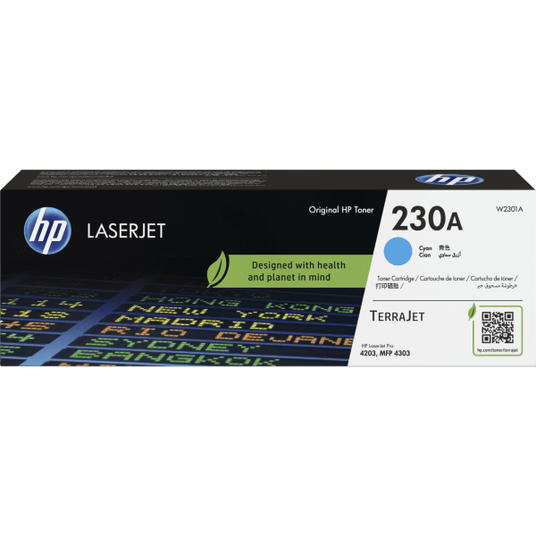 Toner HP 230A W2301A Cyan Original Toner HP 230A W2301A Cyan Original