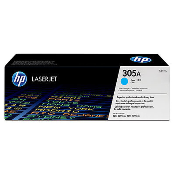 Toner HP 305A CE411A Cyan Original Toner HP 305A CE411A Cyan Original