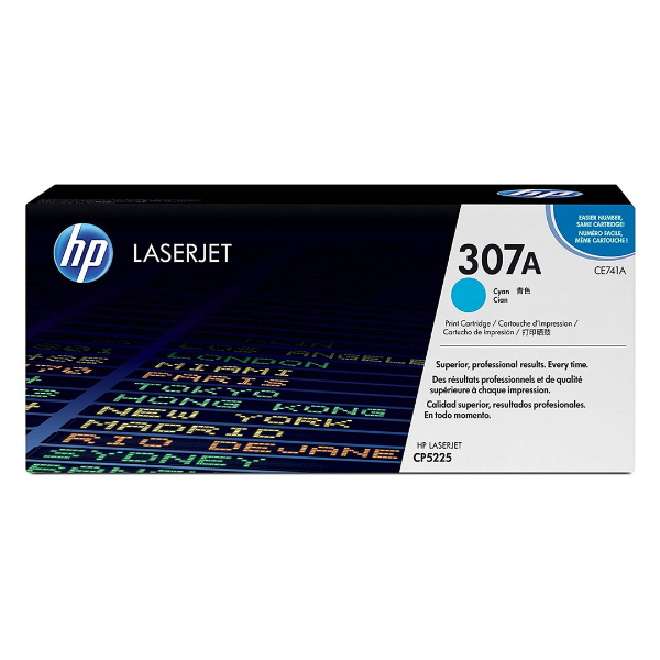 Toner HP 307A CE741A Cyan Original Toner HP 307A CE741A Cyan Original