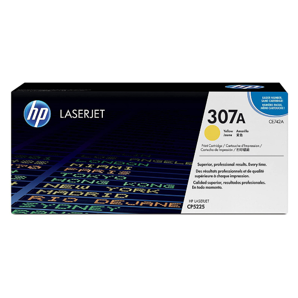 Toner HP 307A CE742A Jaune Original Toner HP 307A CE742A Jaune Original