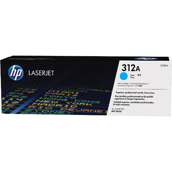Toner HP 312A CF381A Cyan Original Toner HP 312A CF381A Cyan Original