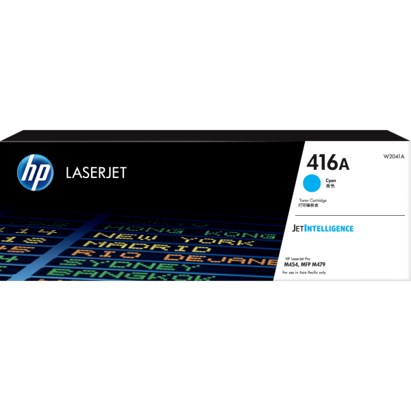 Toner HP 416A W2041A Cyan Original Toner HP 416A W2041A Cyan Original