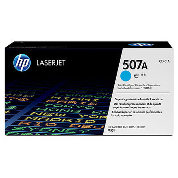 Toner HP 507A CE401A Cyan Original Toner HP 507A CE401A Cyan Original