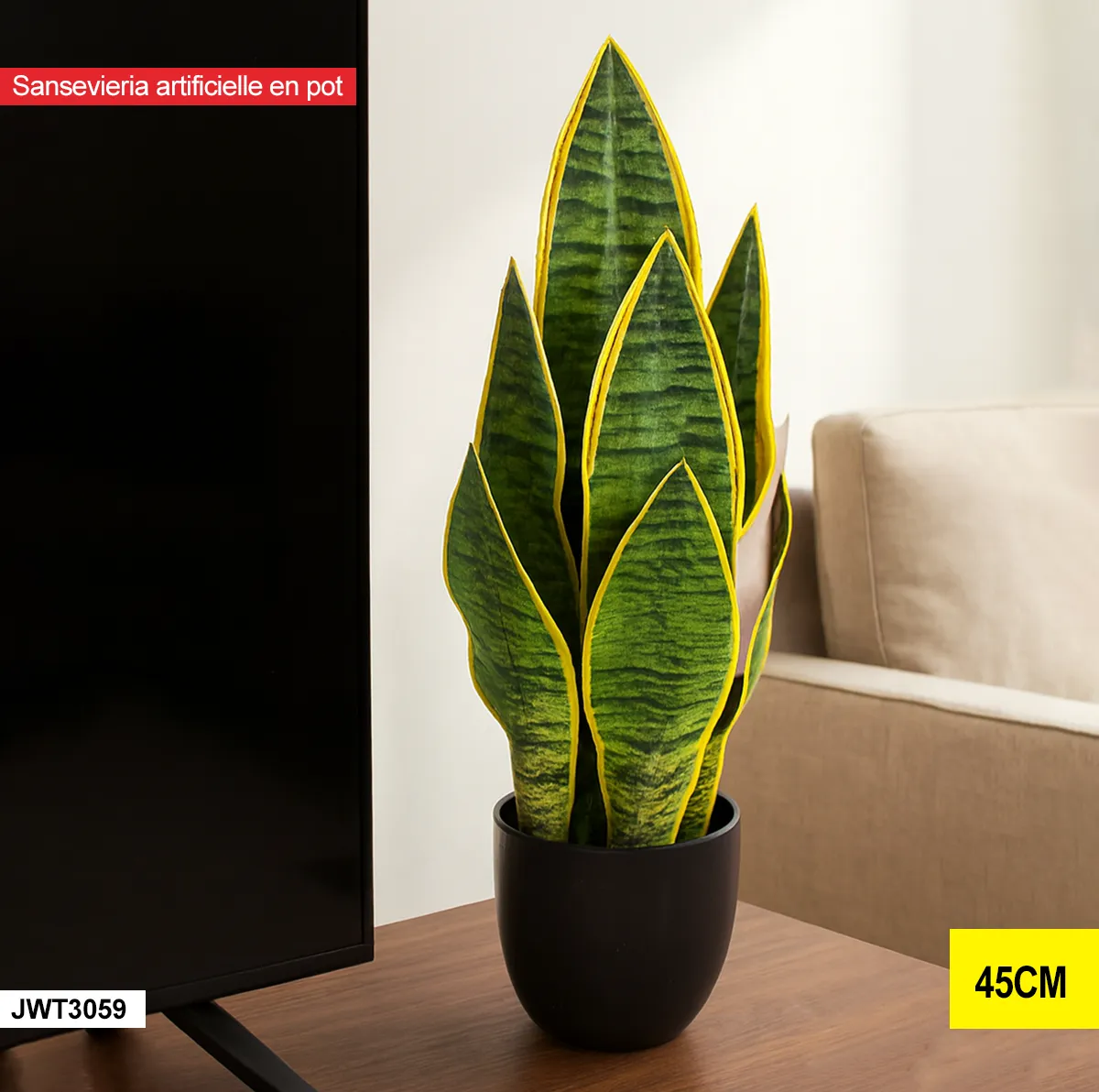Sansevieria artificielle en pot – jwt3059 JWT3059 Sansevieria artificielle en pot – jwt3059 JWT3059