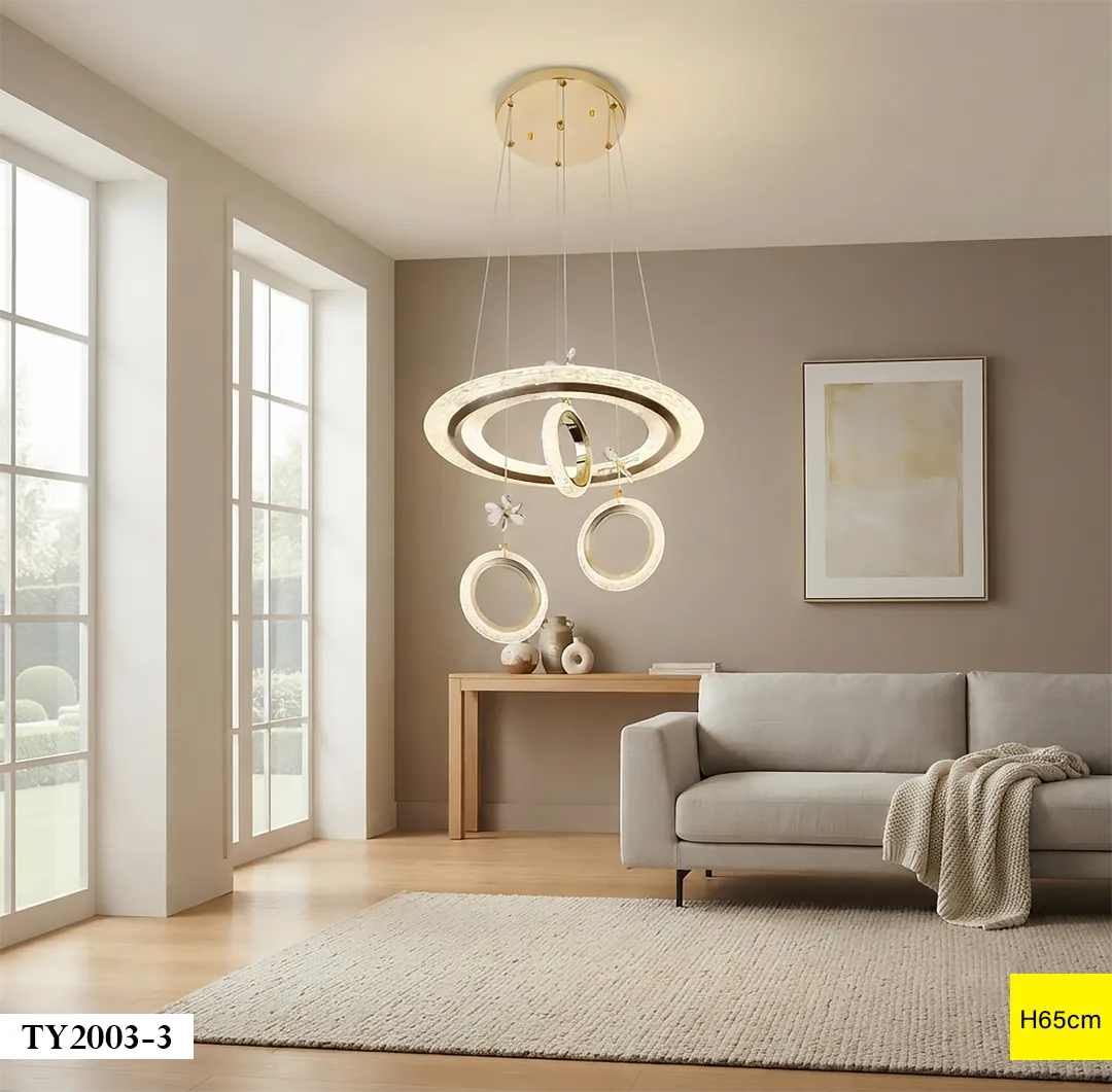 Lustre suspendu anneaux TY2003-3 Lustre suspendu anneaux TY2003-3