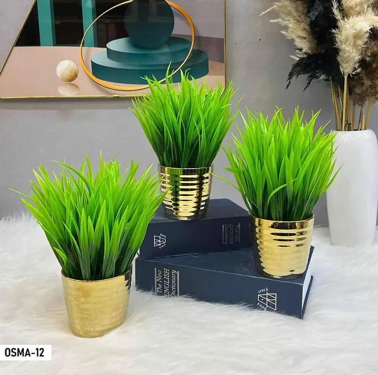 Composition florale artificielle trio graminées or – osma-12 OSMA-12 Composition florale artificielle trio graminées or – osma-12 OSMA-12