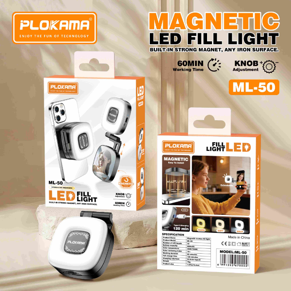 Éclairage vidéo LED PLOKAMA ML-50 Éclairage vidéo LED PLOKAMA ML-50
