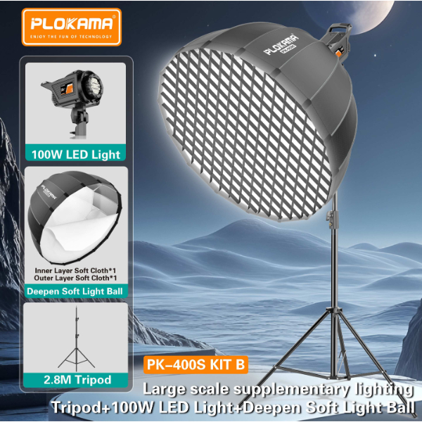 Éclairage vidéo LED PLOKAMA PK-400S Éclairage vidéo LED PLOKAMA PK-400S