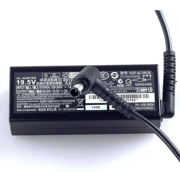 Chargeur ordinateur portable Sony 19.5V 2A 39W 6.5×4.4 mm SO195V2A Chargeur ordinateur portable Sony 19.5V 2A 39W 6.5×4.4 mm SO195V2A