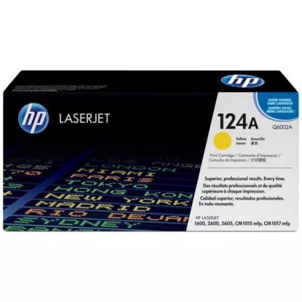 Toner HP 124A Q6002A Jaune Compatible Toner HP 124A Q6002A Jaune Compatible