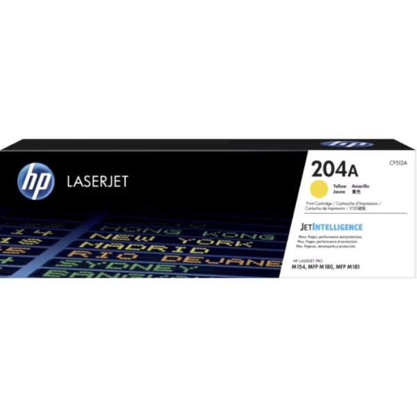 Toner HP 204A CF512A Jaune Compatible Toner HP 204A CF512A Jaune Compatible