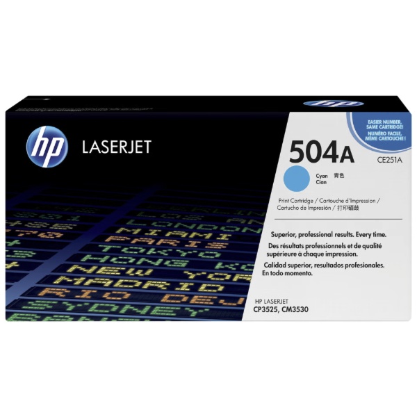 Toner HP 504A CE251A Cyan Compatible Toner HP 504A CE251A Cyan Compatible