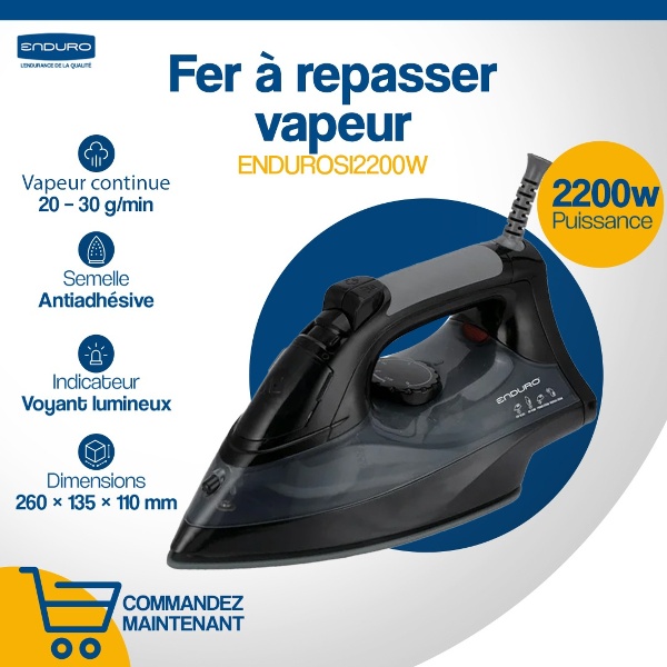 Fer repasser Enduro SI2200W 2200 W Fer repasser Enduro SI2200W 2200 W