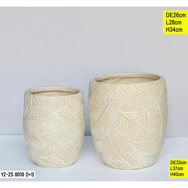 Vase décoratif YZ-ZS 0010 (1+1) (Beige) Vase décoratif YZ-ZS 0010 (1+1) (Beige)