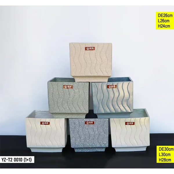 Vase décoratif – YZ-ZS 0010 (1+1) (RECTANGULAIRES ONDULÉS) Vase décoratif – YZ-ZS 0010 (1+1) (RECTANGULAIRES ONDULÉS)